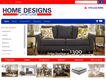 Tablet Screenshot of homedesignsfurniture.com